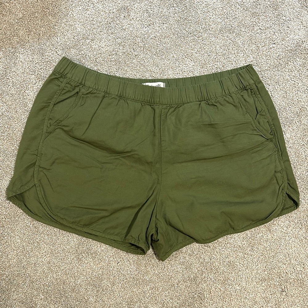 Madewell cotton viscose soft shorts.  Size L